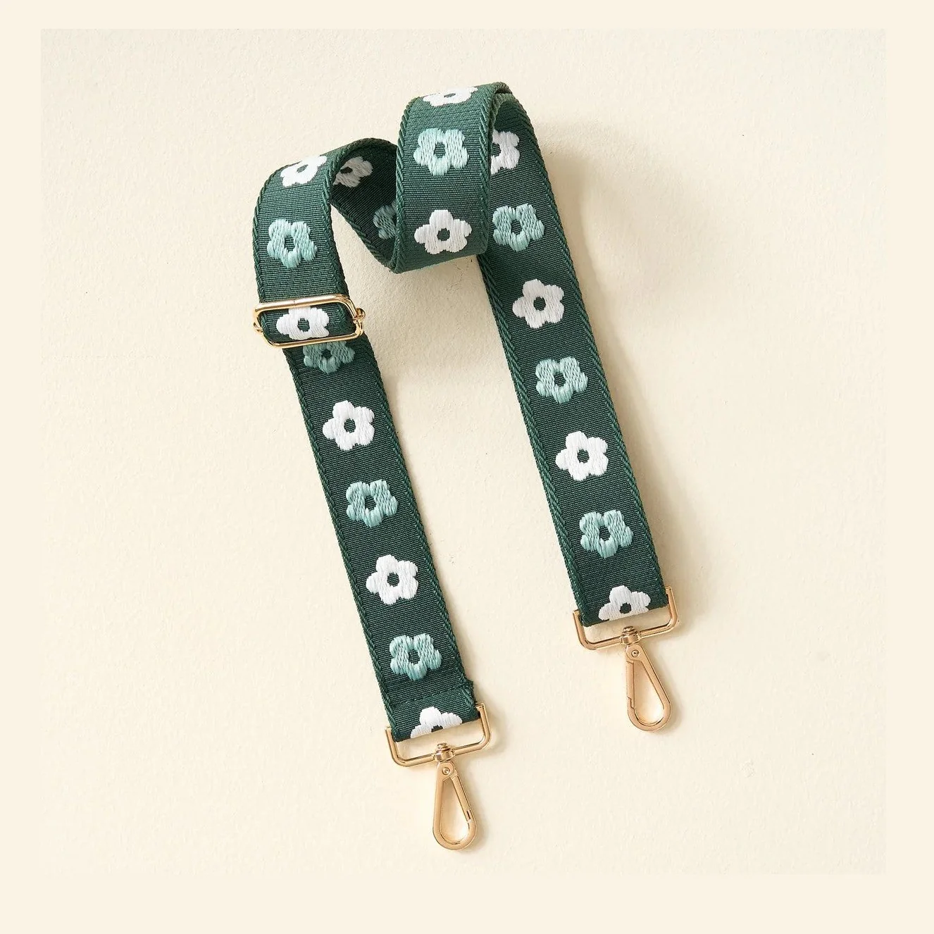 Green Embroirdered Strap
