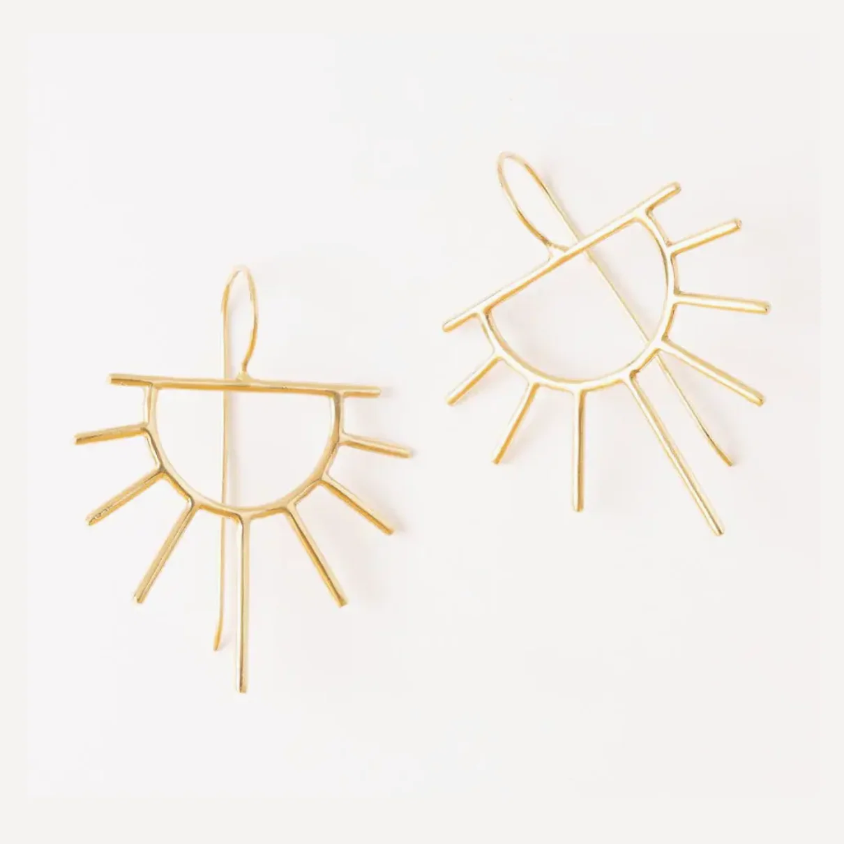 Gretchen Half Sun Threader Earrings