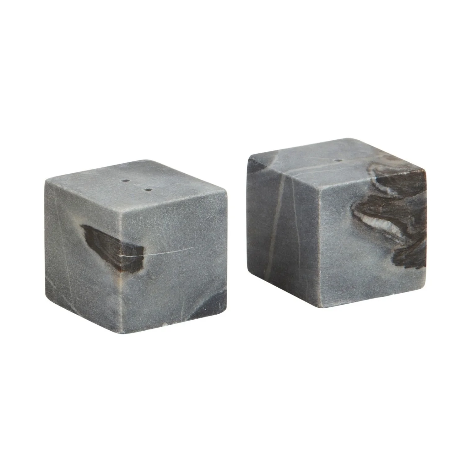 Grey Marble Cube Salt Pepper