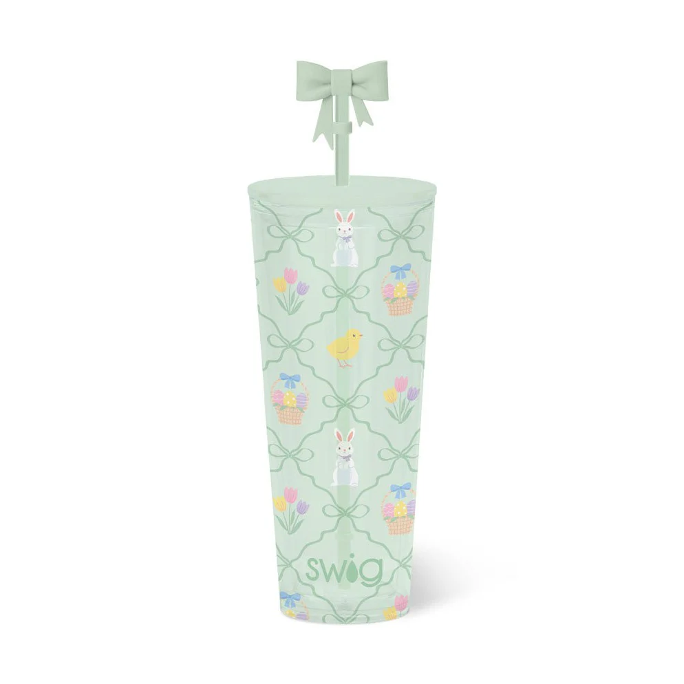 Hoppy Easter Plastic Tumbler 24oz
