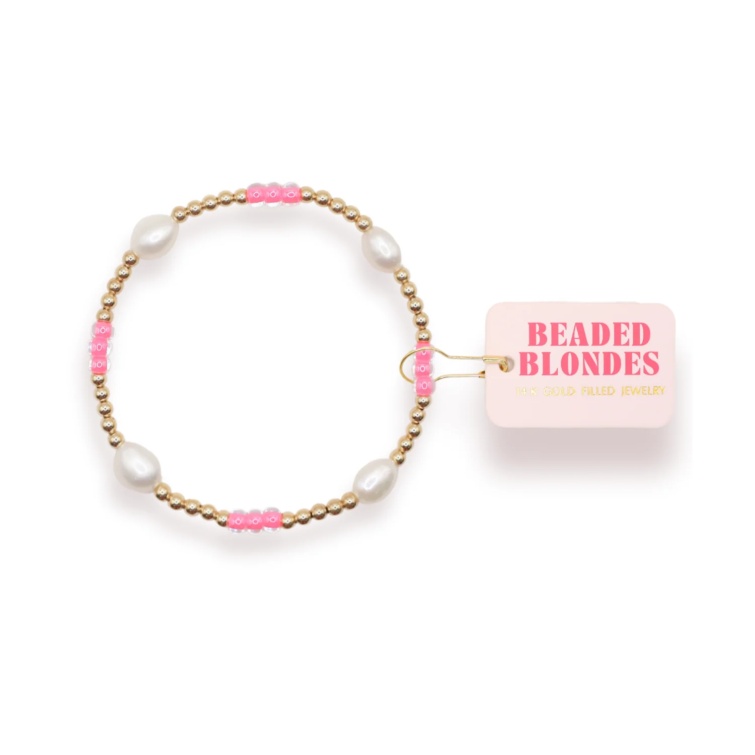 Hot Pink Pearl Poppi Bracelet