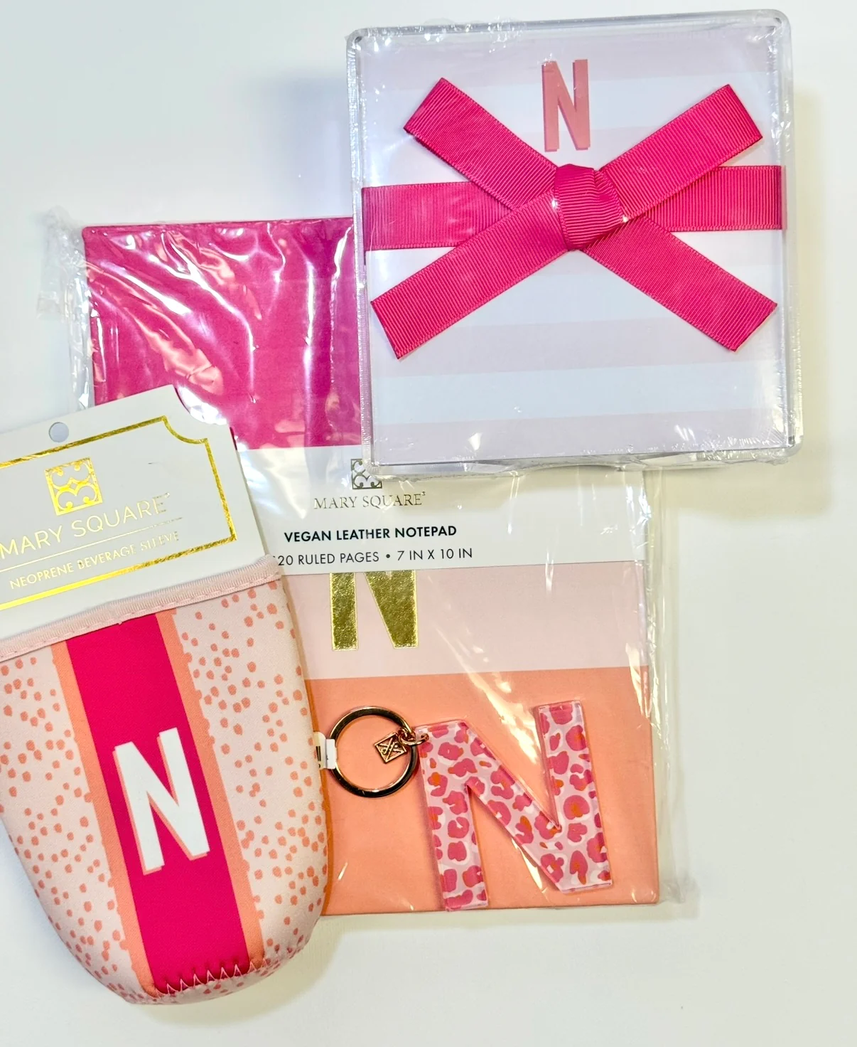 Initial Koozie, Acrylic Notepad, Keychain & Notebook Pack (FINAL SALE) - Image 3
