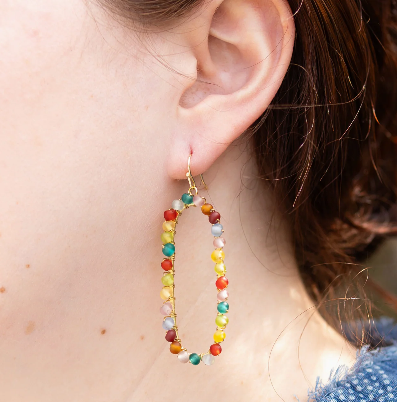 Kaleidoscope Oval Hoops - Image 2
