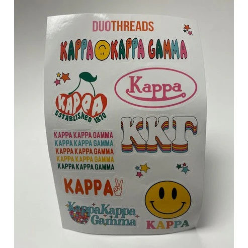 Kappa Kappa Gamma Sticker Sheet (FINAL SALE)