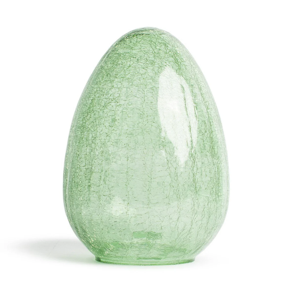 Large Amelia Glass Egg in Green 7x10