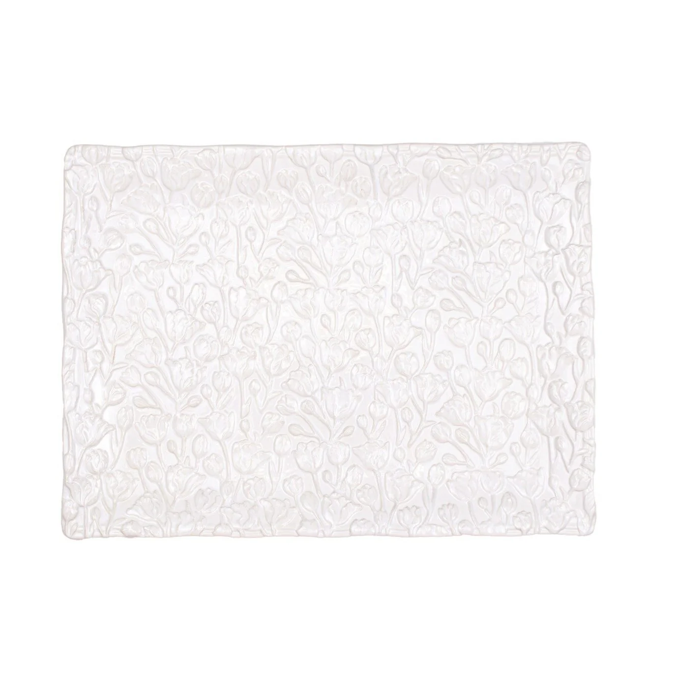 Tulip Fields Platter White