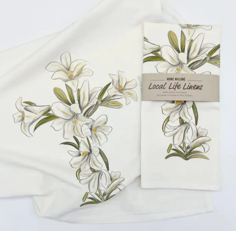 Lily Cross Tea Towel - Image 2