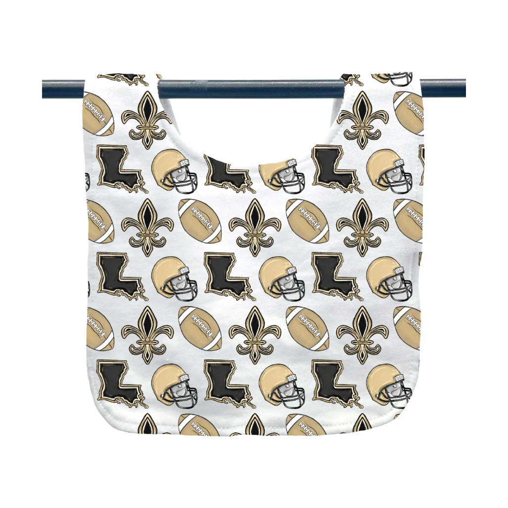 Louisiana Saints Baby Bib