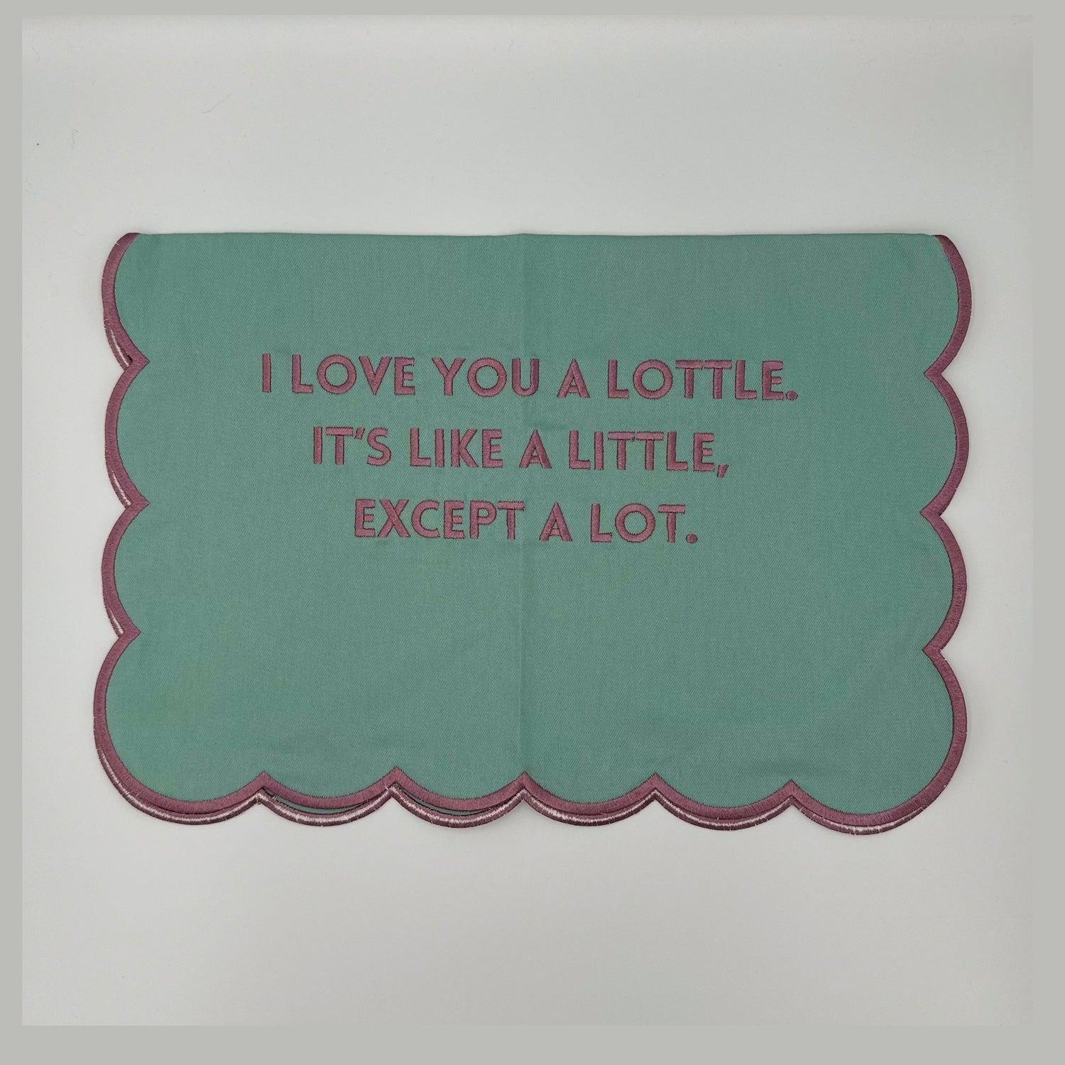 Love You a Lottle Scallop Towel