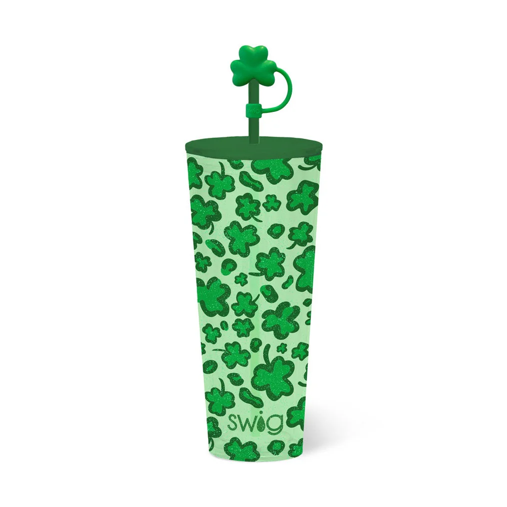 Lucky Leopard Plastic Tumbler 24oz