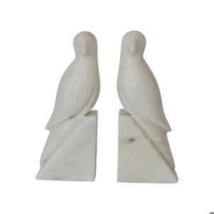 Marble Parrot Bookends (Set of 2) - Image 2