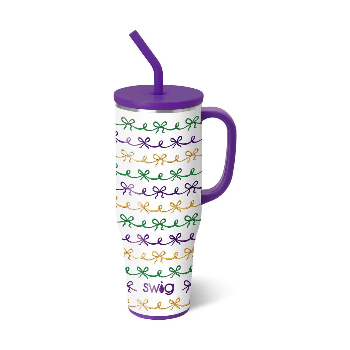 Mardi Gras Bows Mega Mug 40oz