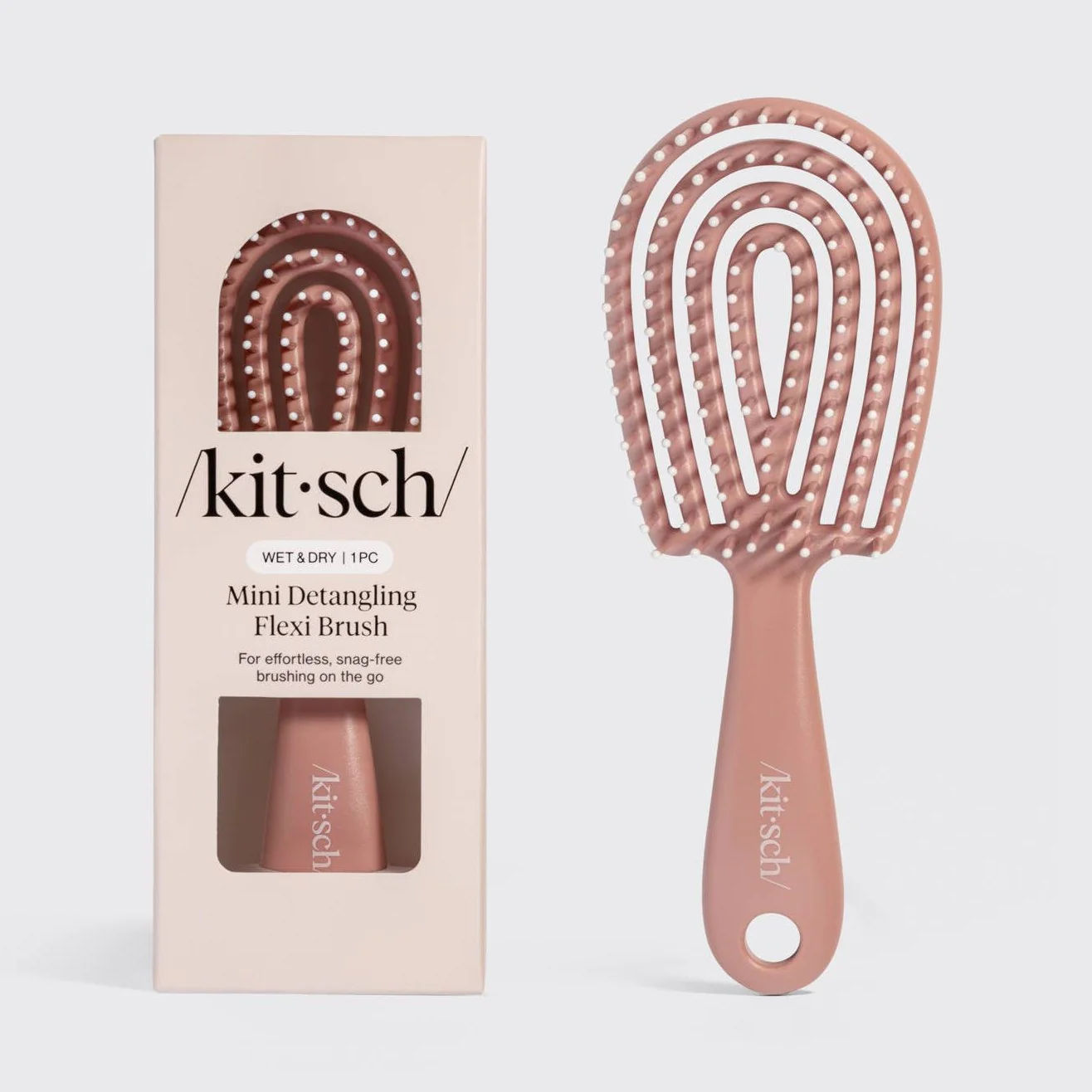 Mini Detangling Flexi Brush - Terracotta