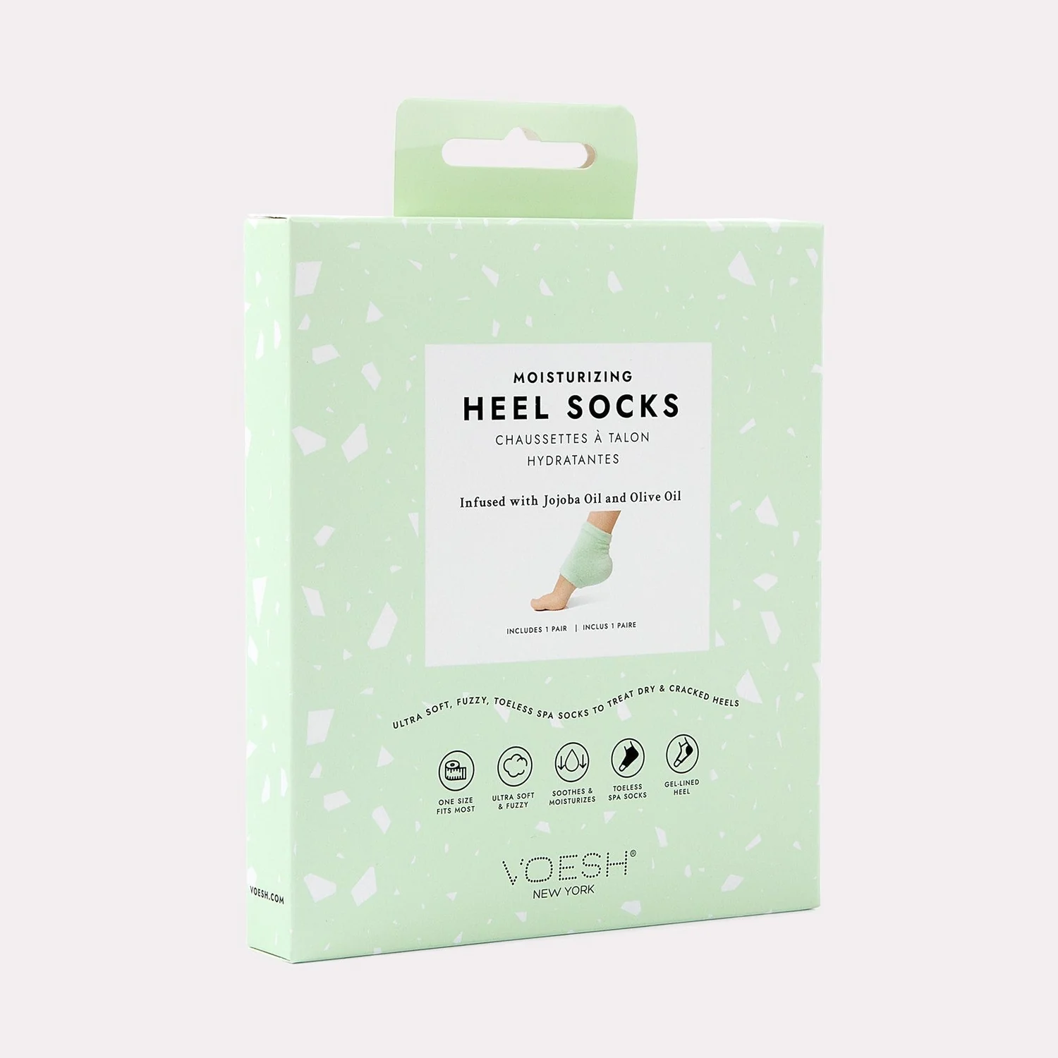 Moisturizing Heel Socks Mint