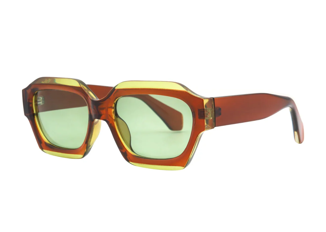 MONA - Polarized Sunglasses - Brown/Green/Green Lens - Image 2