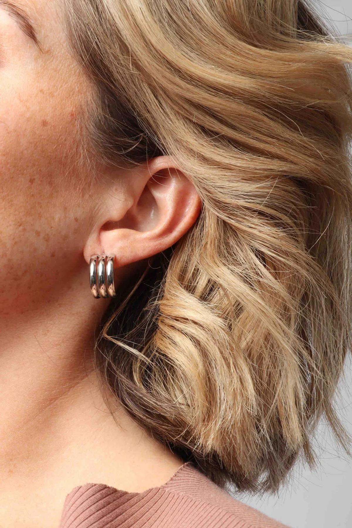 Petra Hoops - Silver - Image 2