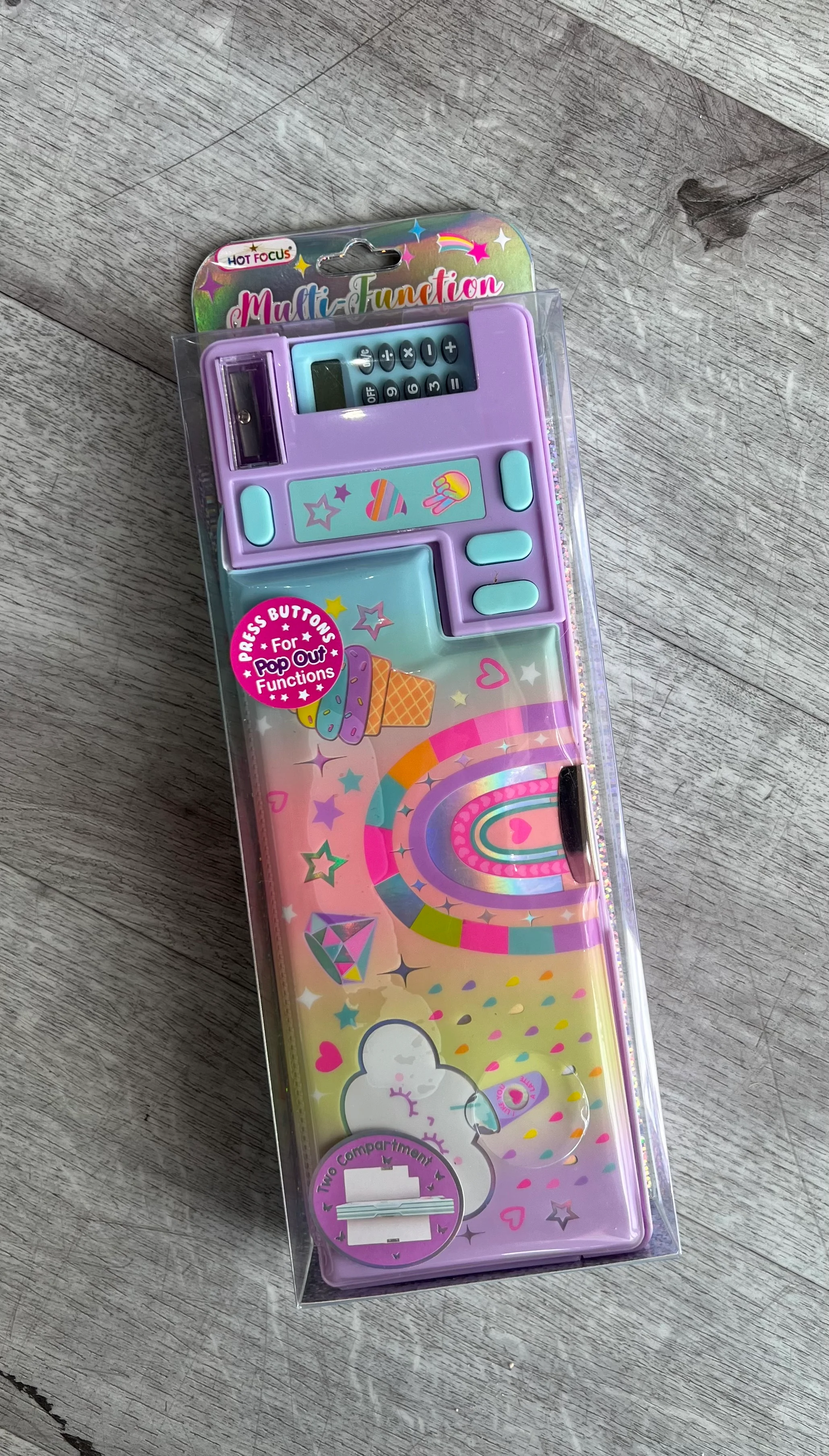 Multi-Function Pencil Case, Rainbow - Image 2