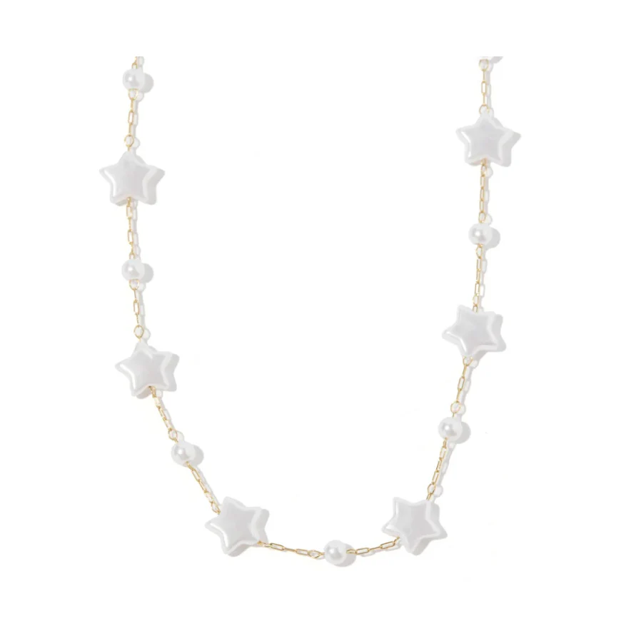 Necklace- Aster Star Pearl