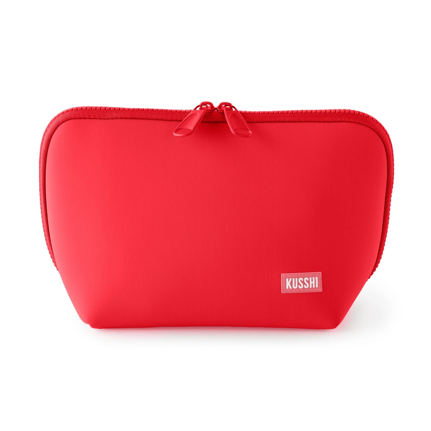 Neo Makeup Bag - Coral Red/ Periwinkle