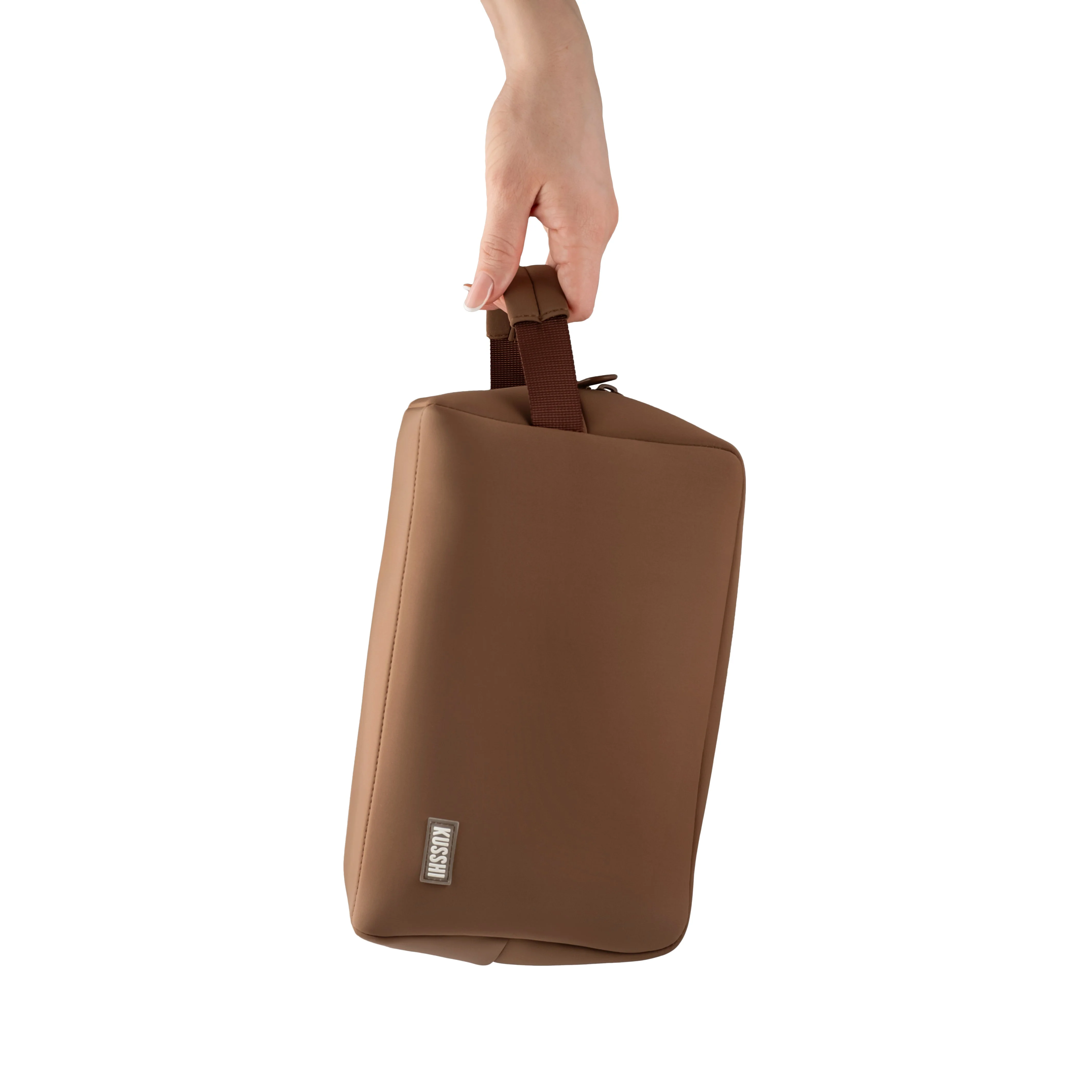 Neoprene Dopp - Kit Chocolate/ Pearl Blue - Image 3