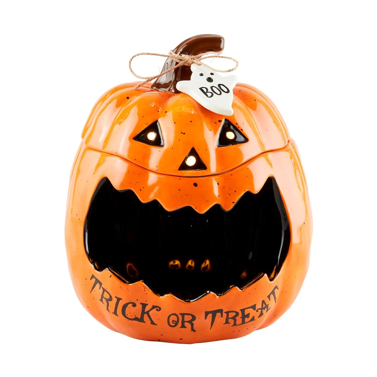 Open-Mouth Jack-O-Lantern Candy Jar
