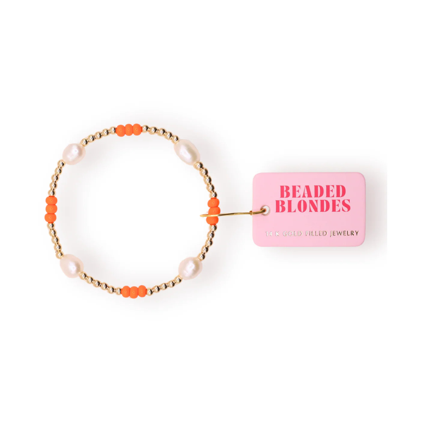Orange Pearl Poppi Bracelet