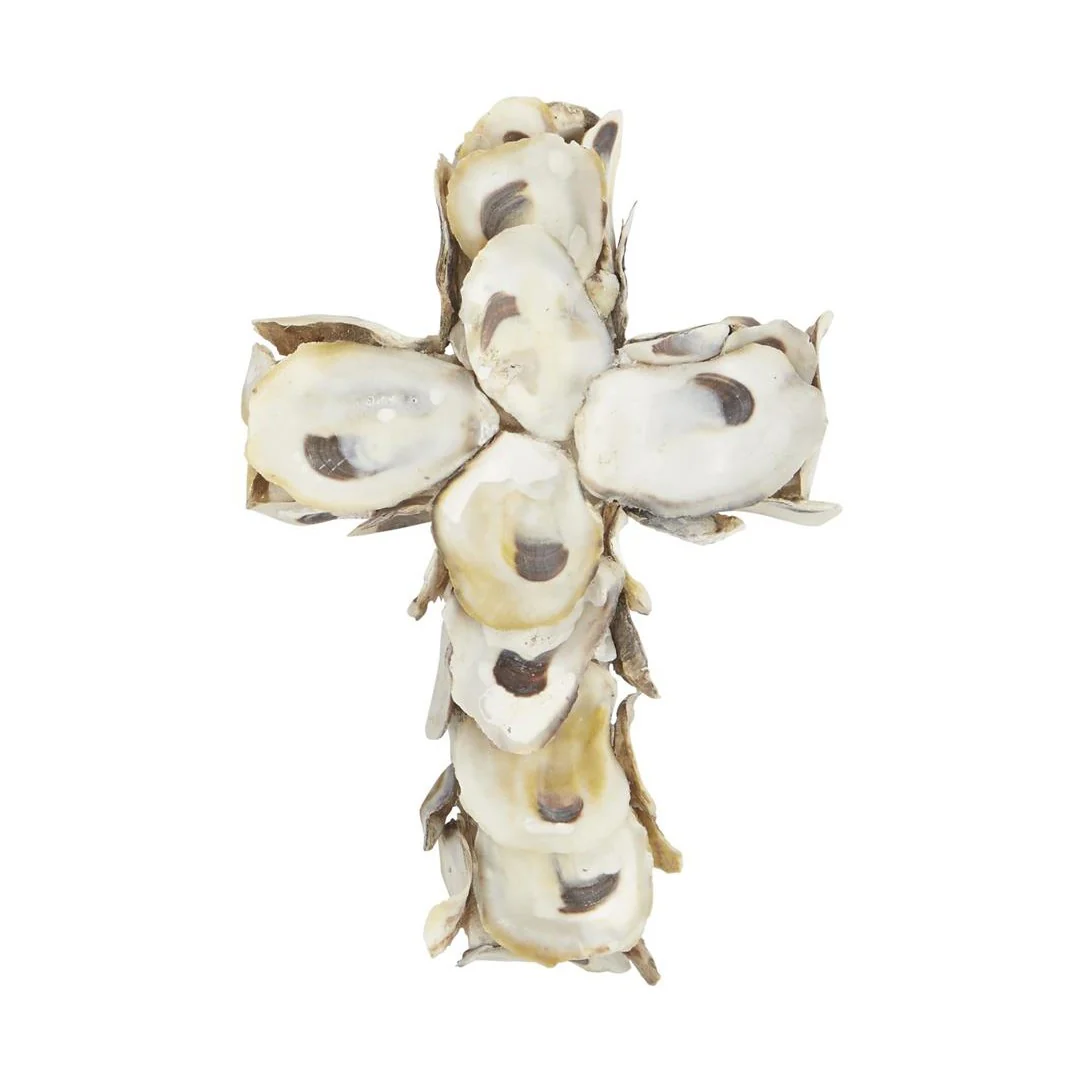Oyster Shell Small Cross