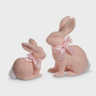 Pink Beaded Bunnies - Short