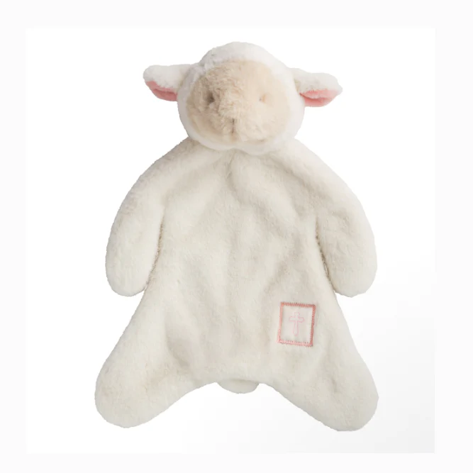 Pink Little Lamb Plush Woobie