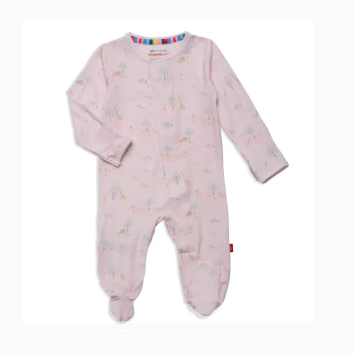Pink Serene Safari Footie
