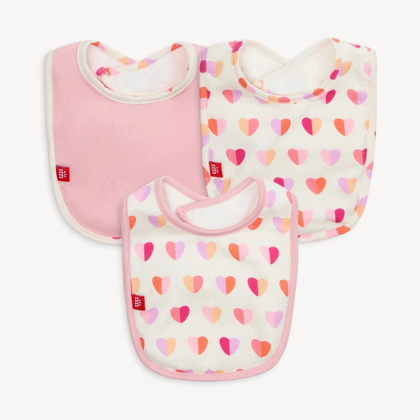 Pink XOXO Bib 3pk
