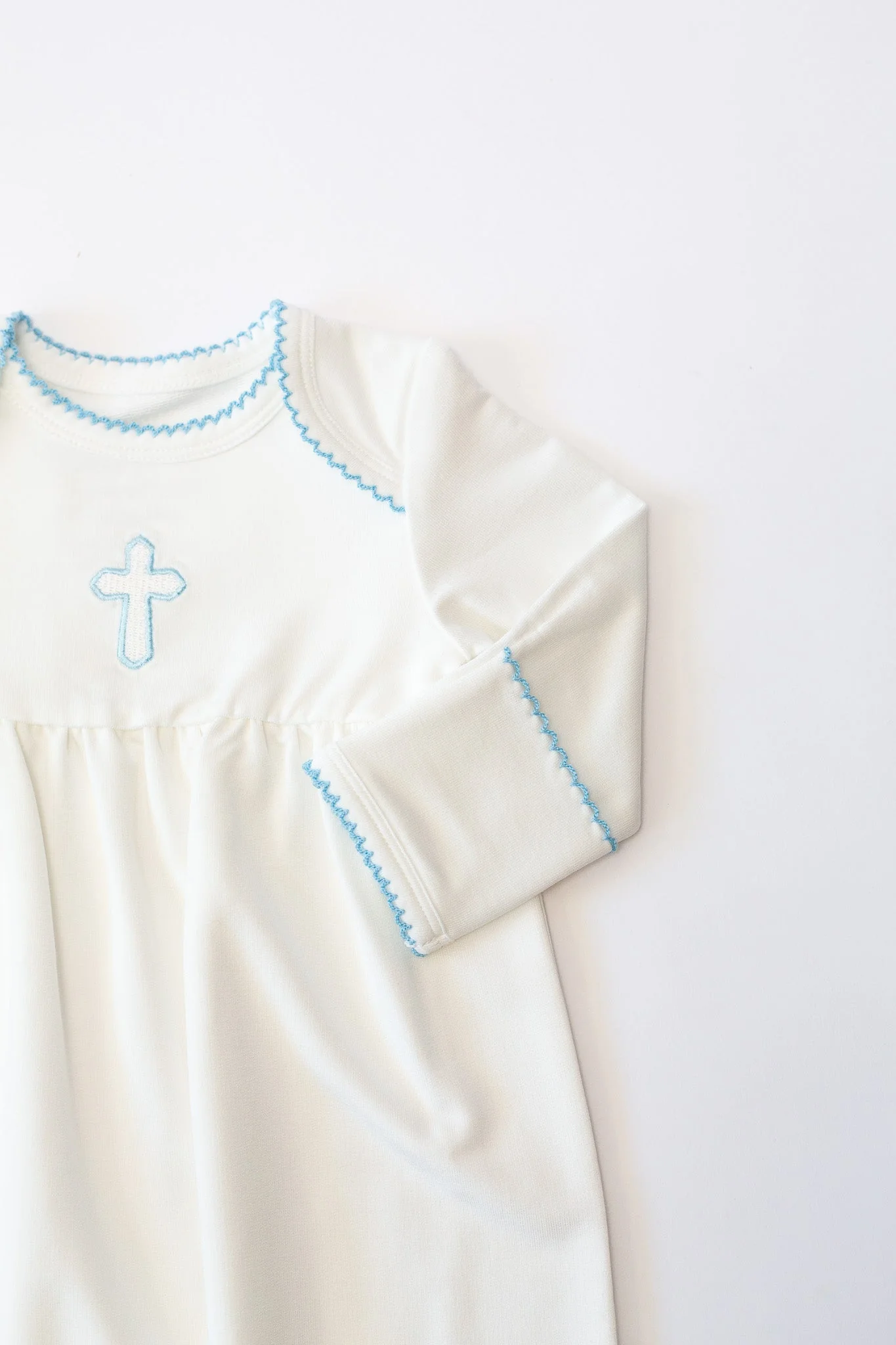 Pip Gown - Blue Cross - NB - Image 2
