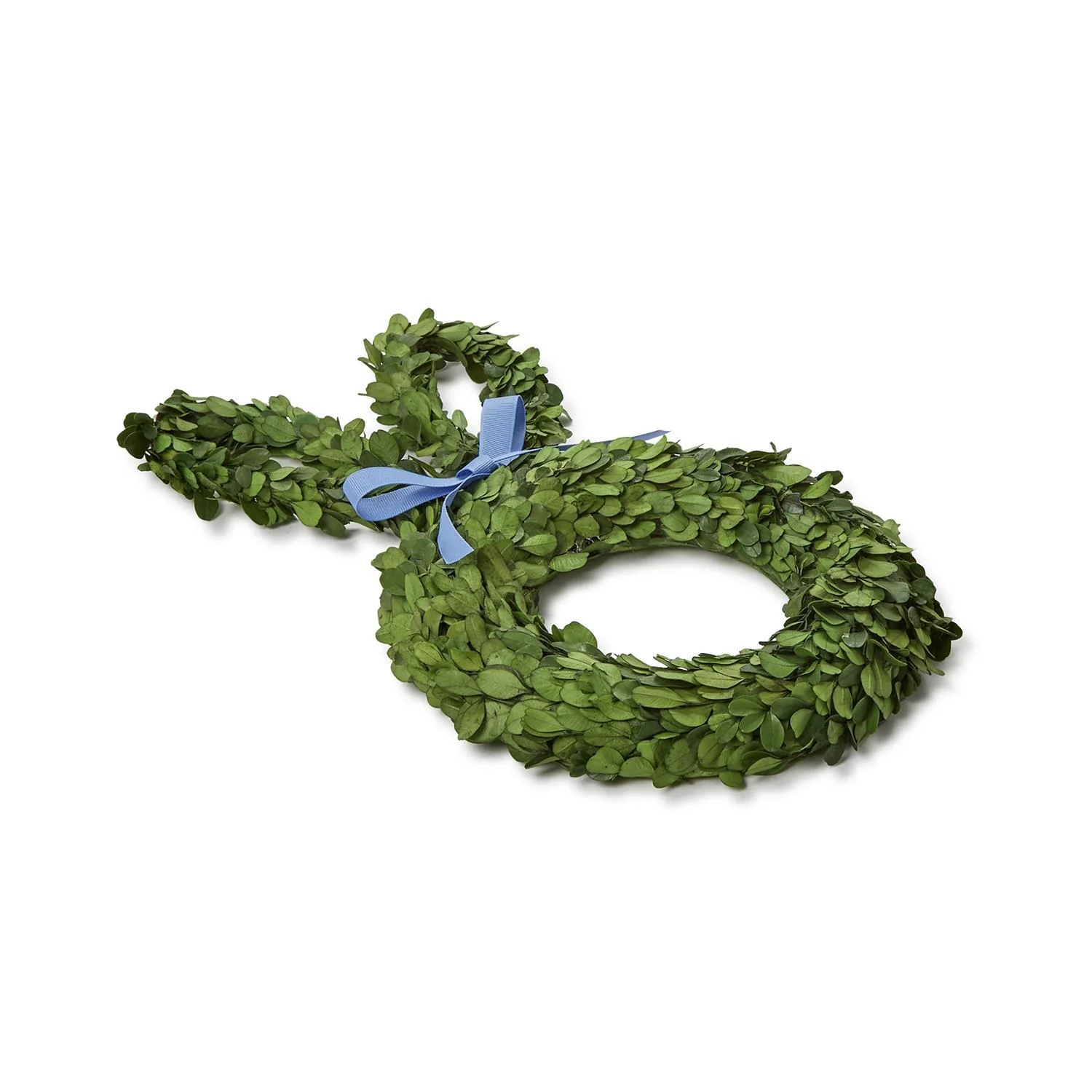 Preserved Natural Boxwood Bunny Wreath - Image 4