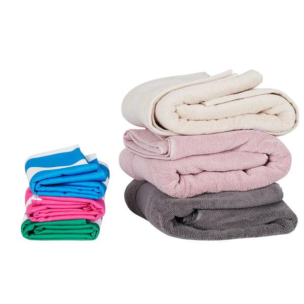Quick Dry Towel - Lilac Stripe - Image 2