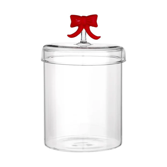 Red Bow Figurine Jar