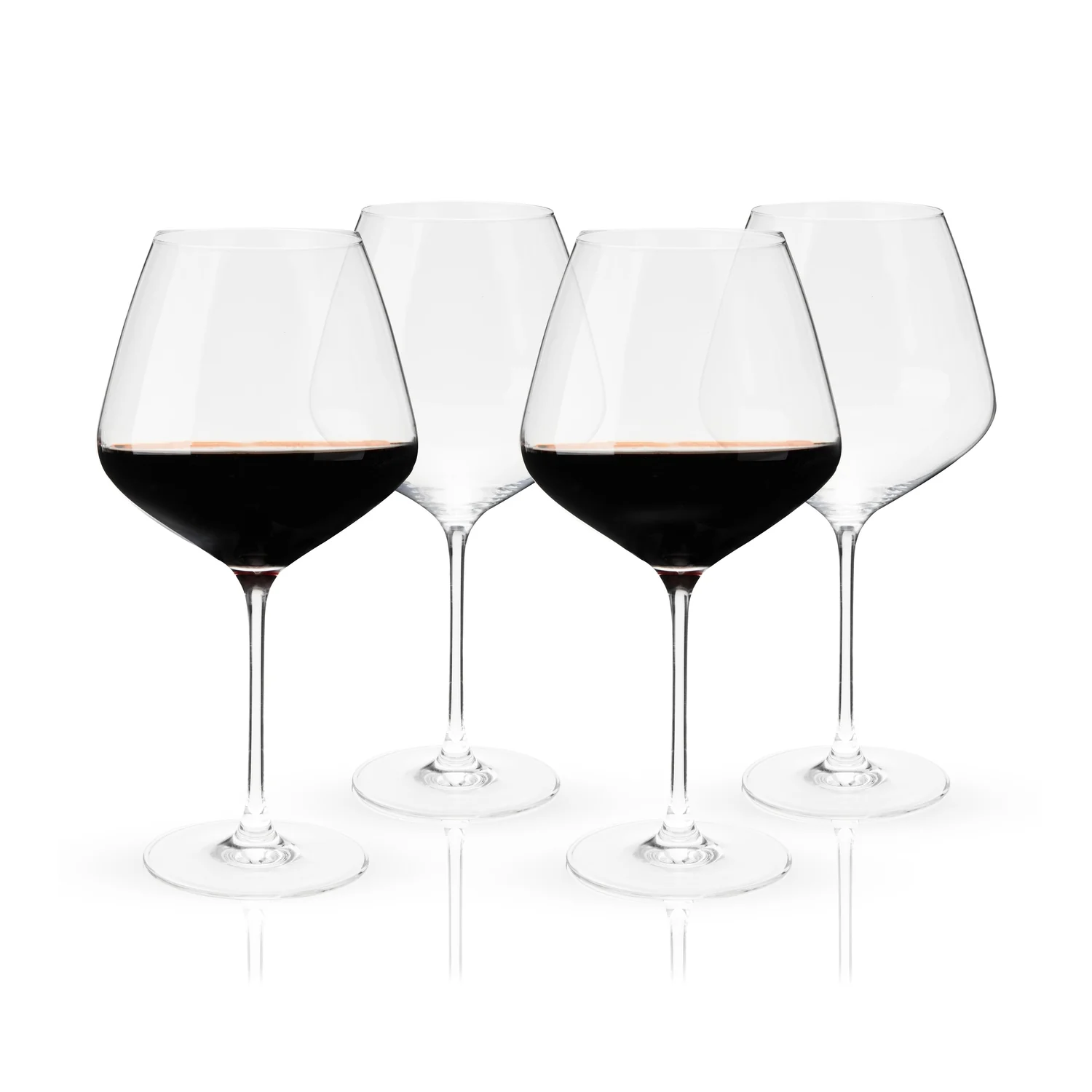 Reserve Inez Crystal Burgundy Glasses