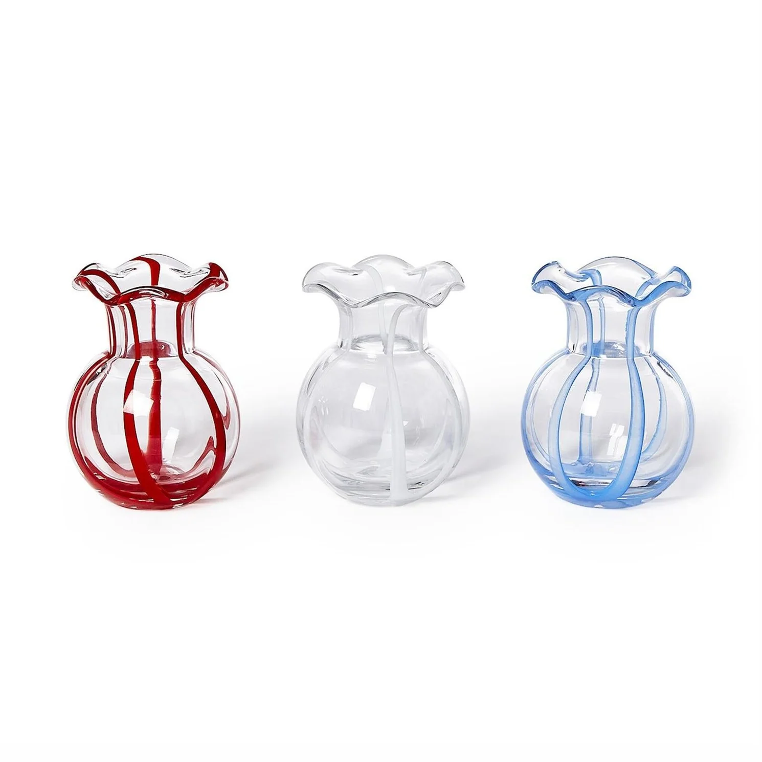 Ruffled Ribbon Vase
