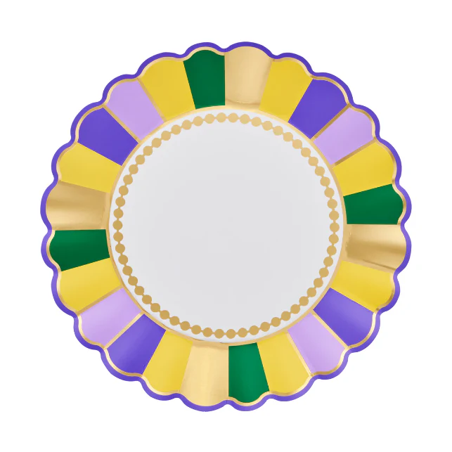 Scalloped Dinner Plate Lets Mardi