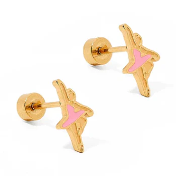 Screwback Stud - Ballerina