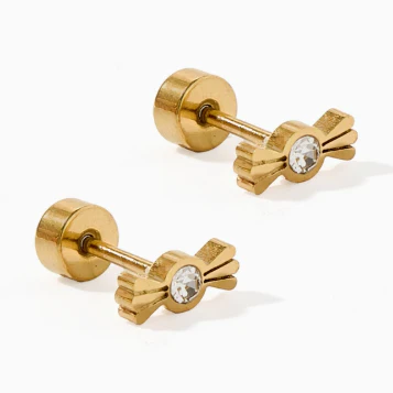 Screwback Stud - Kate Candy Gold