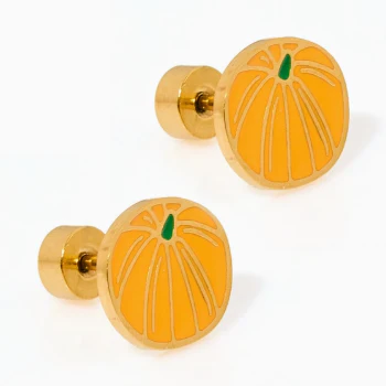 Screwback Stud - Knox Pumpkin
