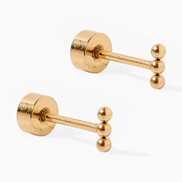 Screwback Stud - Tally Gold