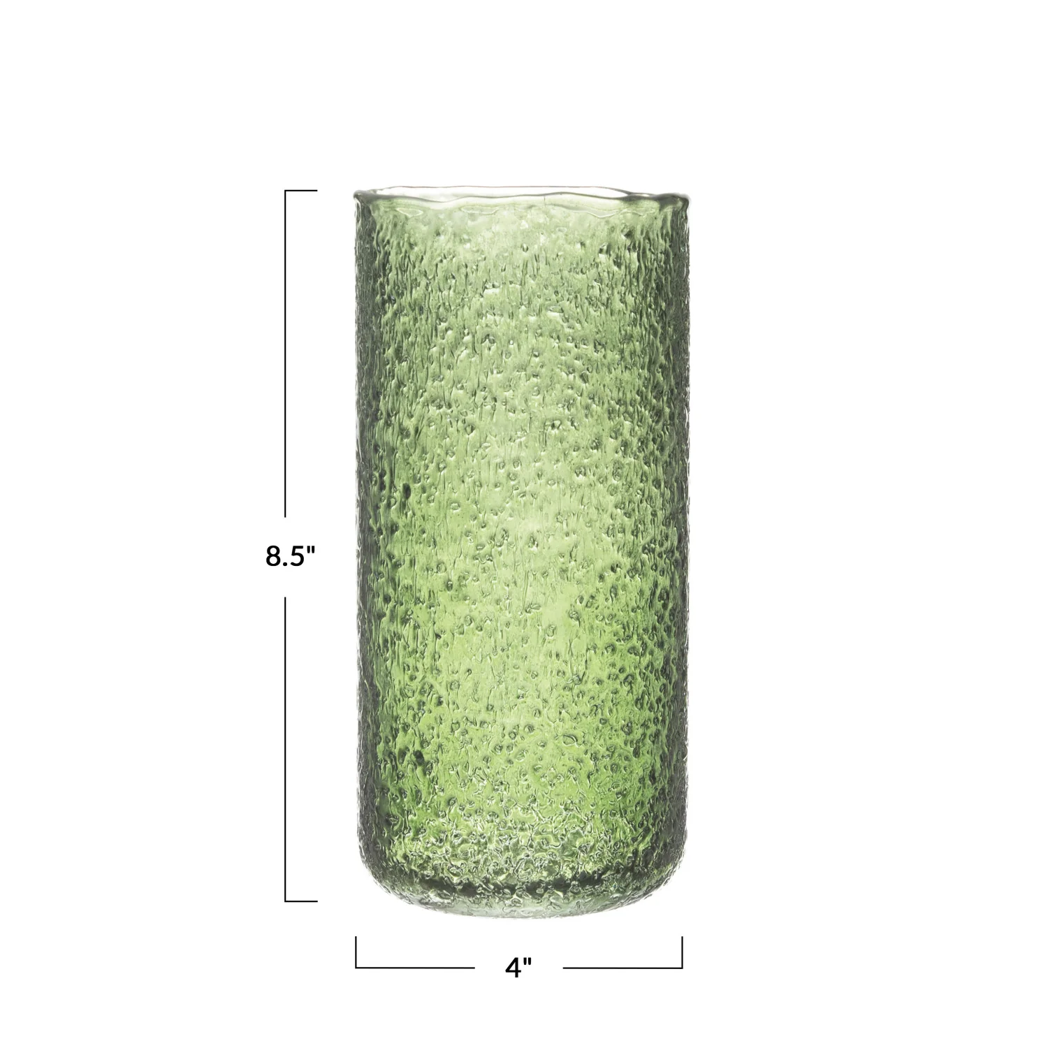 Seeded Glass Vase/ Hurricane - Image 3