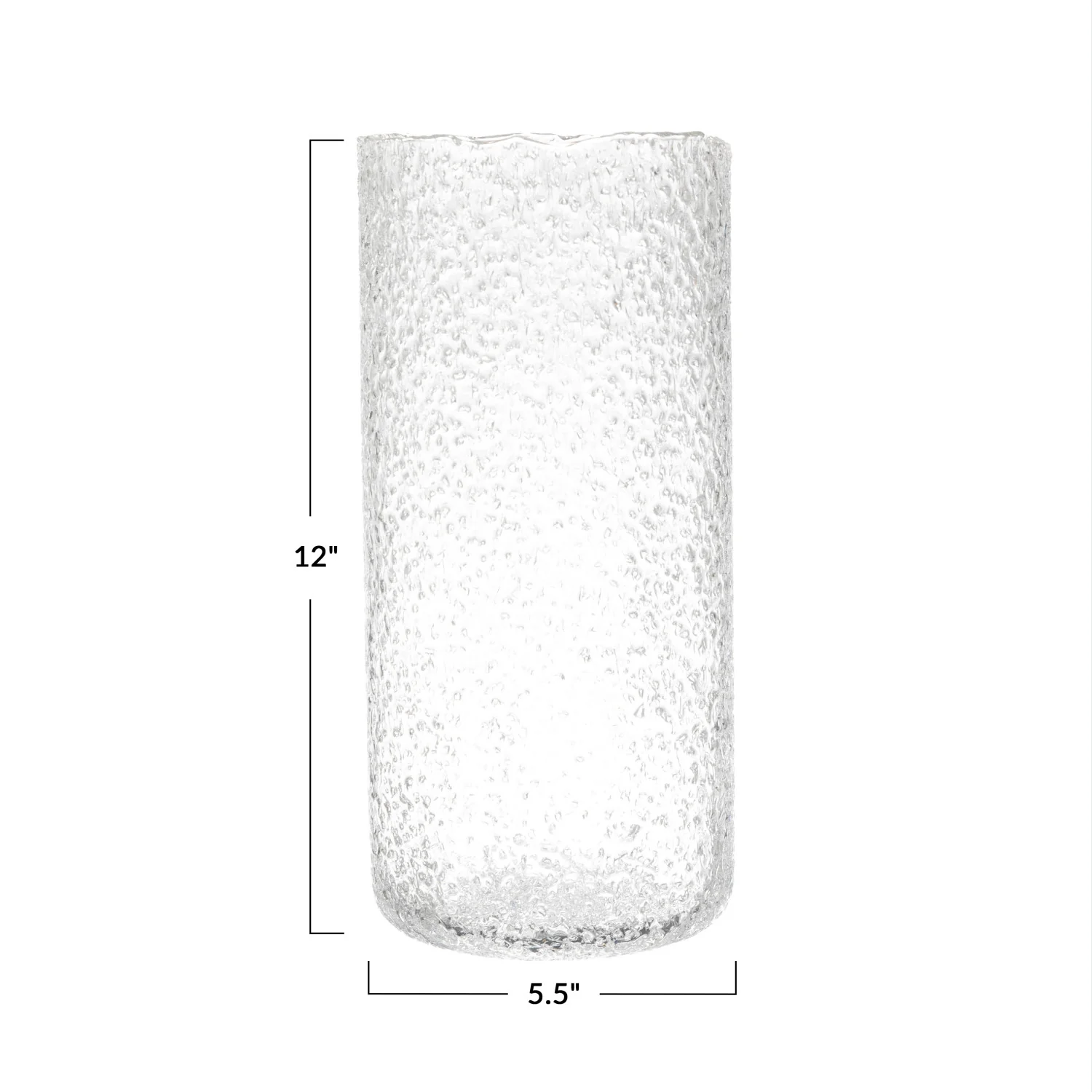 Seeded Glass Vase/ Hurricane - Image 4