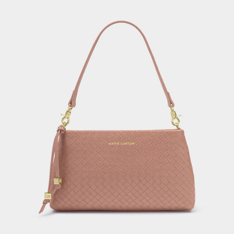 Sm - Nova Shoulder Bag - Pink Clay Woven