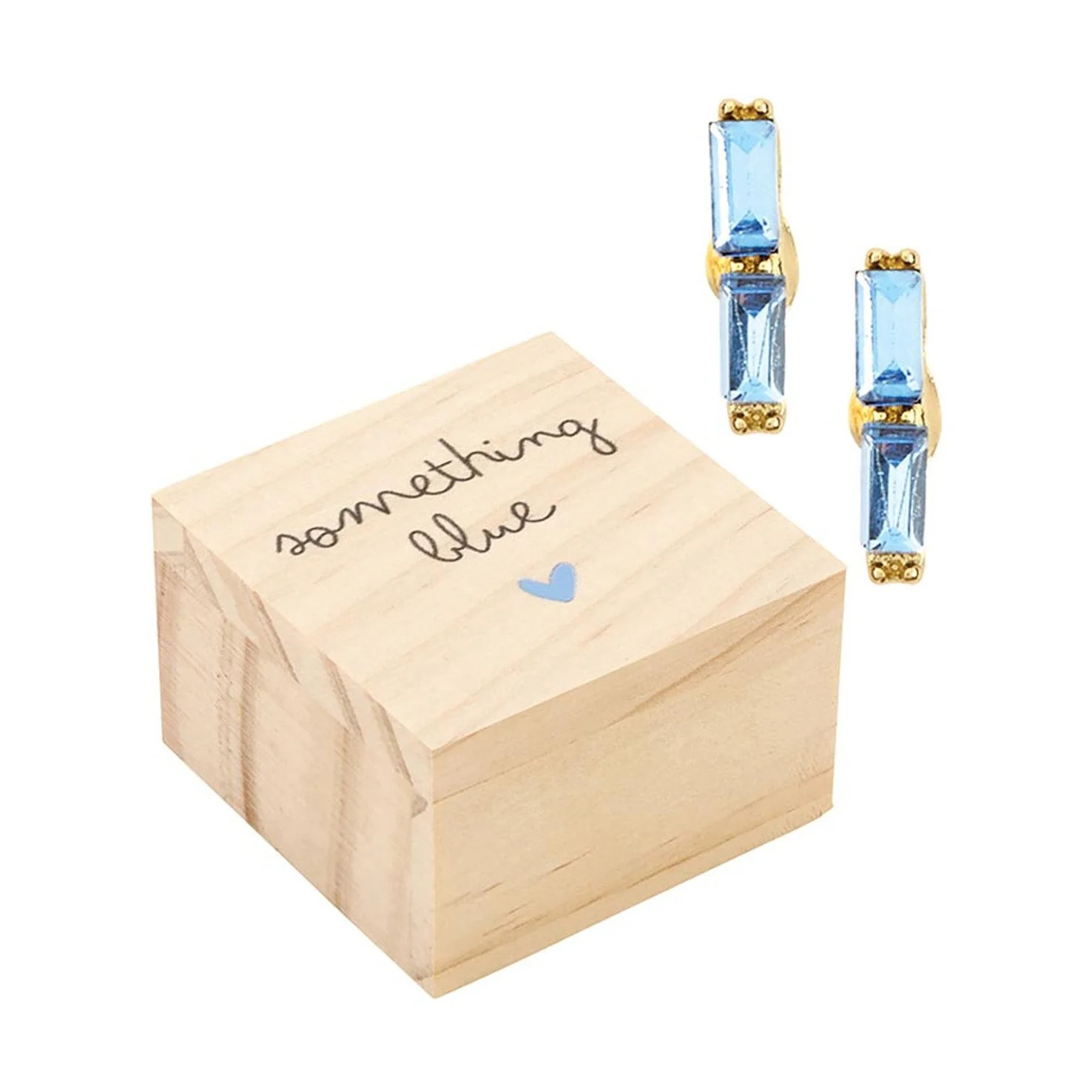Something Blue Box Earring Set
