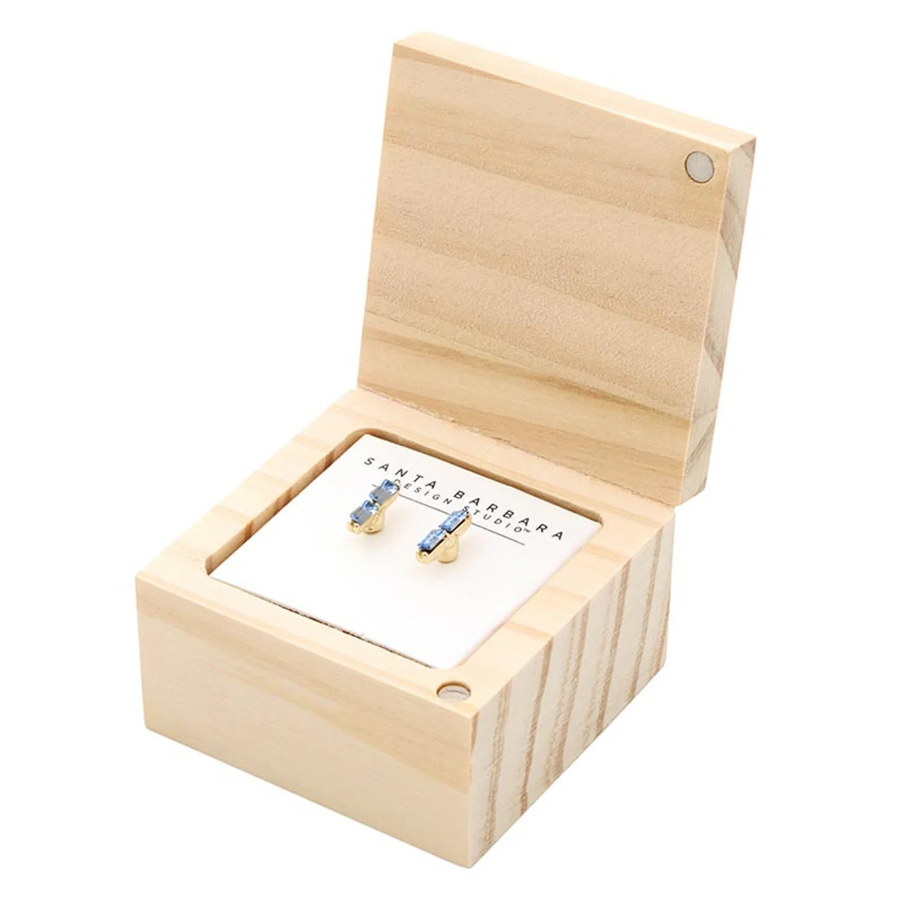 Something Blue Box Earring Set - Image 2