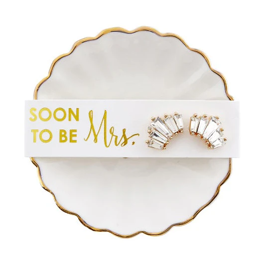 Soon to be Mrs. Earring & Tray Set