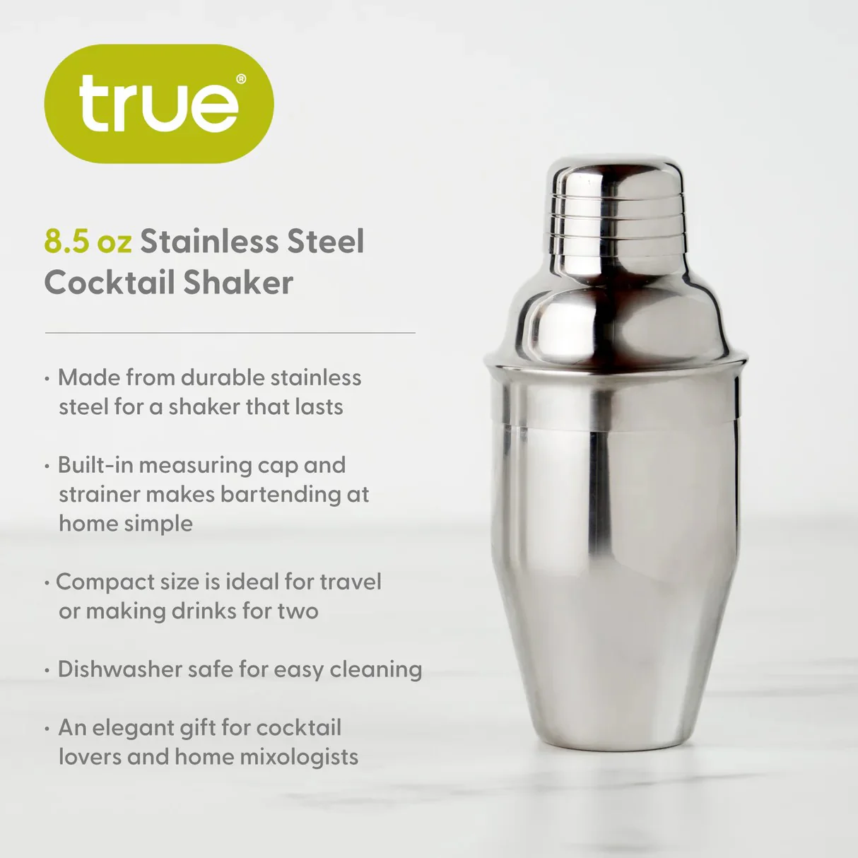 Stainless Steel Cocktail Shaker - Image 2