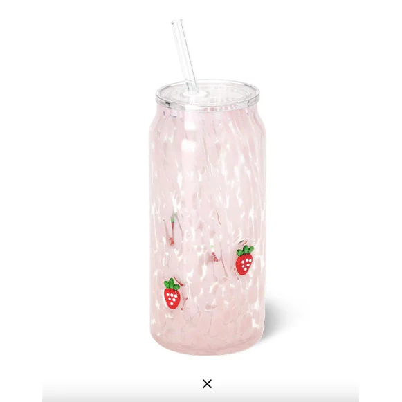 Strawberry Shortcake Charmed Soda Glass 23oz